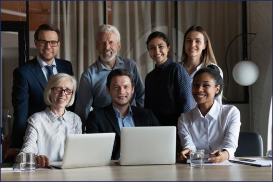Image of a group of diverse professionals